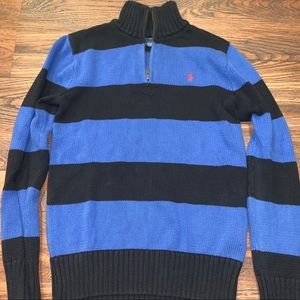 Polo zip up sweater
